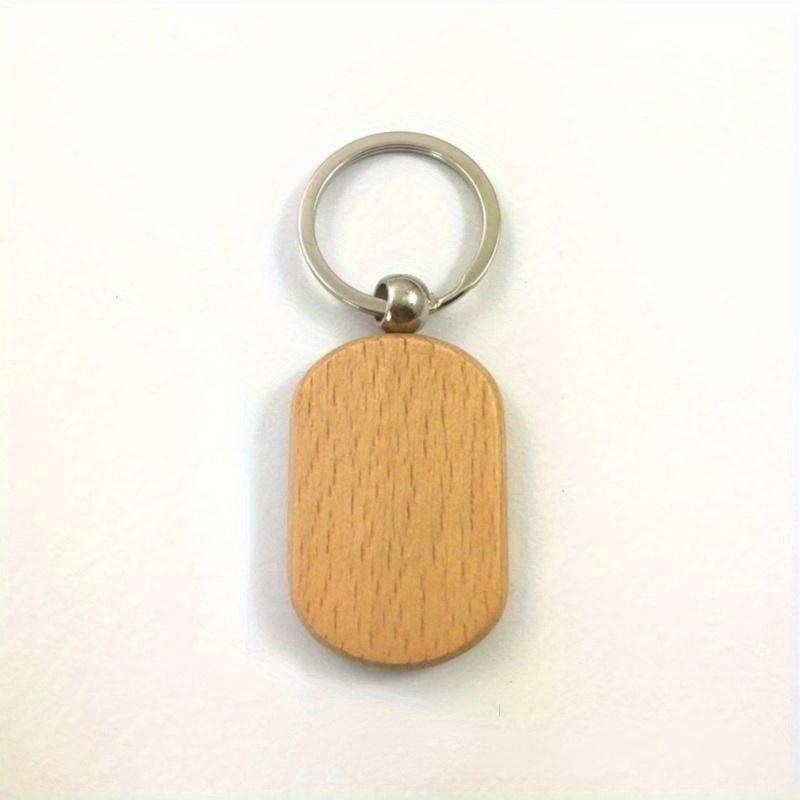 

5/10 шт. Деревянная квадратная бирка Брелоки Деревянный автомобильный брелок Аксессуары Модный кулон для сумки Хранение ключей Пустая деревянная карточка 5Pcs