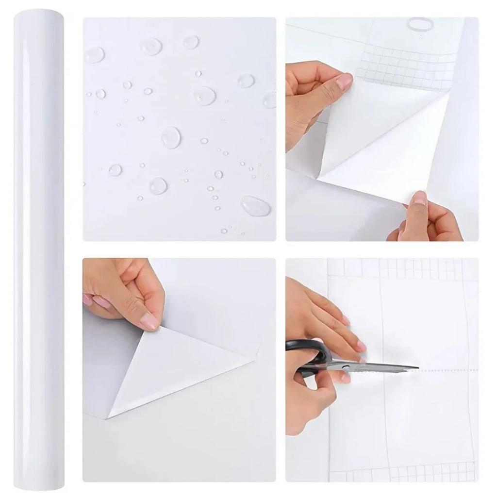 Einfache Glanz Paste Wandaufkleber PVC Perlmuttfolie Wasserdichte Tapete Zimmer DIY Selbstklebend Kleiderschrank Küche Möbel Renovierung