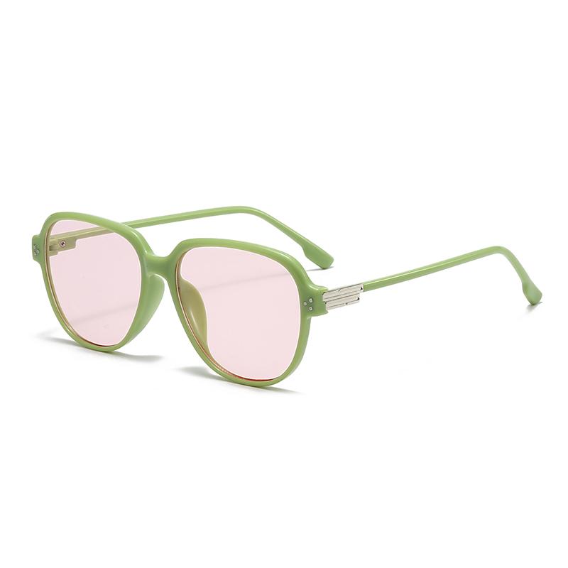 New Women Sunglasses High-end Retro Square Frame UV Protection Slimming Round Face MN5529