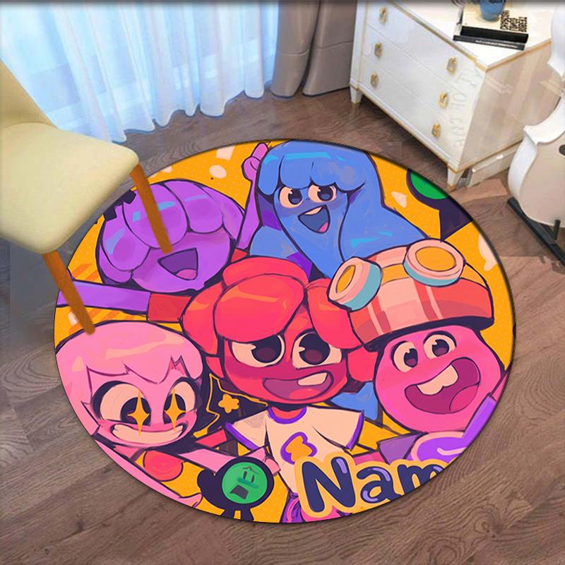 Custom Name Jelly Jamm Printed Round Rug Carpet Chair Rug Area Rug Entryway Doormats,for Office Chair Living Room Bedroom Kitchen Room.