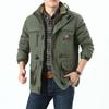 Winter Men's Clothing Large Size Casual Velvet Cotton-padded Clothes Men's Medium and Long Outdoor Large Size Outdoor Men's Jackets
