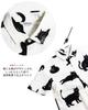 Quintet Black Cat Print Short Made in Cat Animal 10 Shirt, Men's Sleeve, Japan, Print, Print, 01-79416 (L, White)