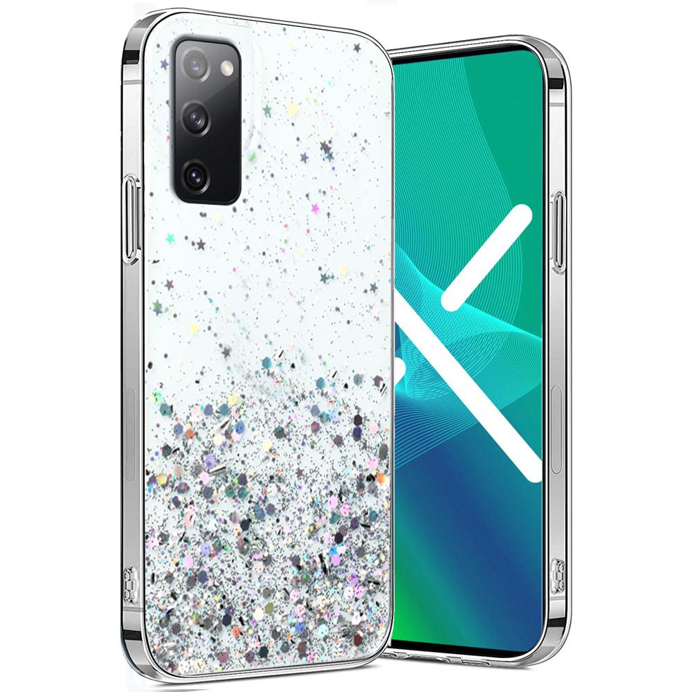 Samsung Galaxy S20 FE Case, Glittery, Transparent