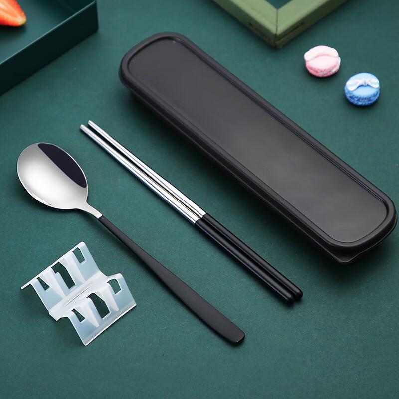 Zhaoran Портативный набор столовых приборов из нержавеющей стали для детей