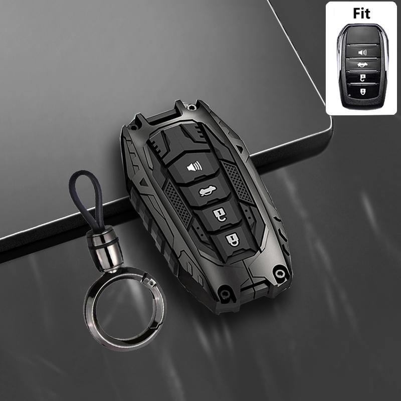 New Armor Style For Toyota Chr Hilux Fortuner Land Cruiser 200 Camry Corolla Crown Rav4 Highland Remote Car Key Case Cover Fob