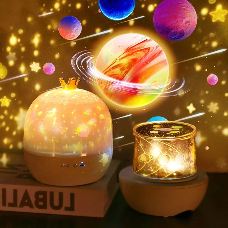 Ocean Night Light Projector Kids Projector for Bedroom,Stars Projector for Ceiling 360 Degree Rotation Kid Night Light for Decor