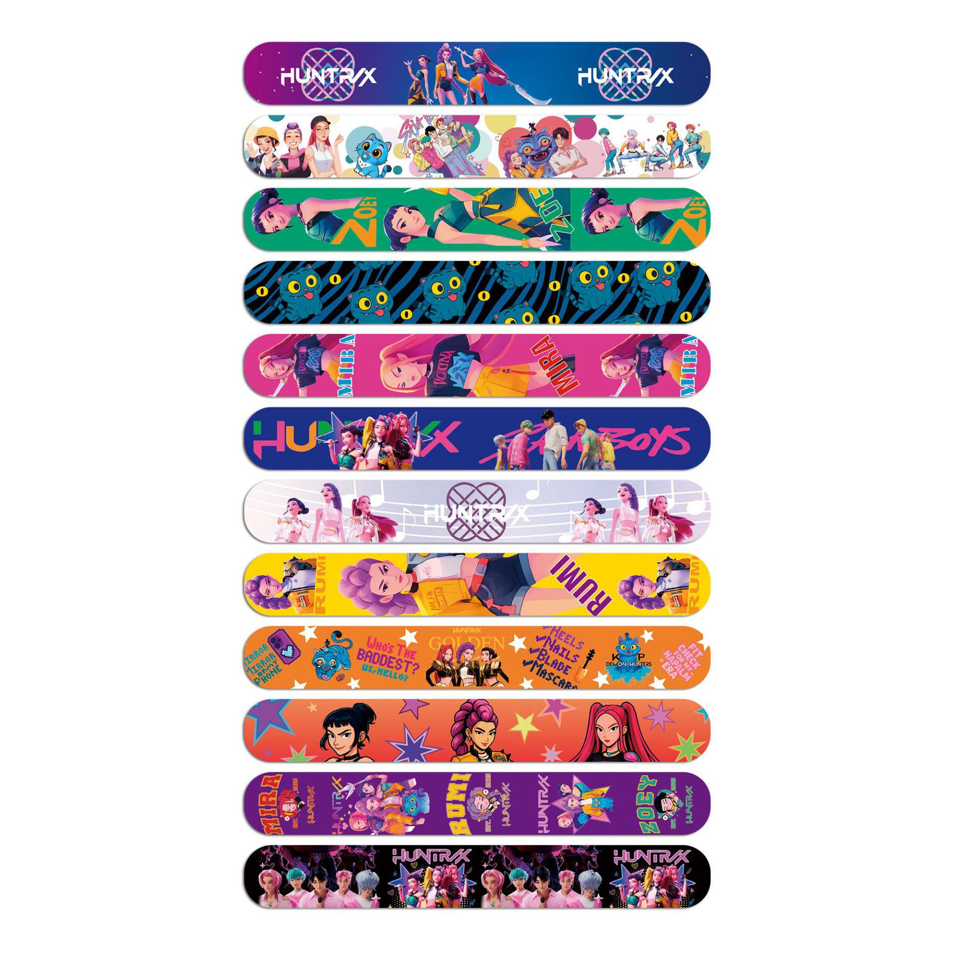 KPOP Monster Hunter Girl Group Neon Slap Bracelet Toy - KDA Party Gift for Kids