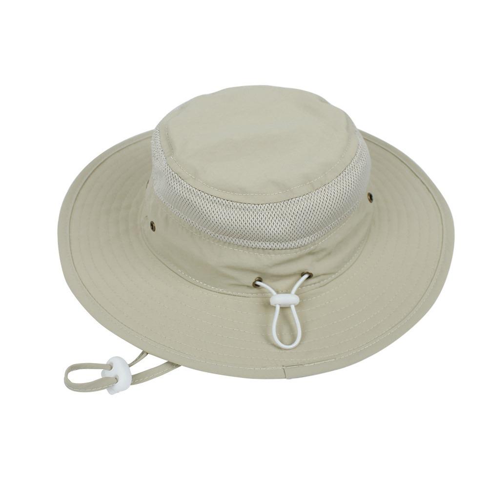 UV Protection Children's Mesh Bucket Hat Adjustable Beach Playing Hat  for Boys & Girls
