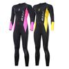 2019SCR Diving Suit Women's 3MM One-piece Snorkeling Surfing Thickened Thermal Swimsuit Long-sleeved Jellyfish