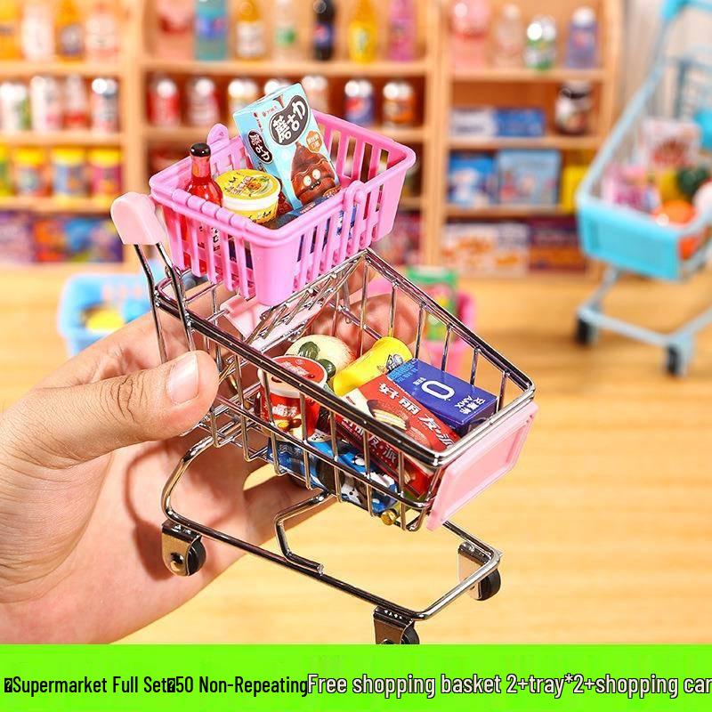 Miniature Food & Drink Set: Small Supermarket Model Toys for Pretend Play