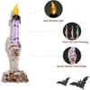 Halloween LED Electronic Candles – Spooky Ghost Hand Flameless Tea Lights & Candle Holder Decor