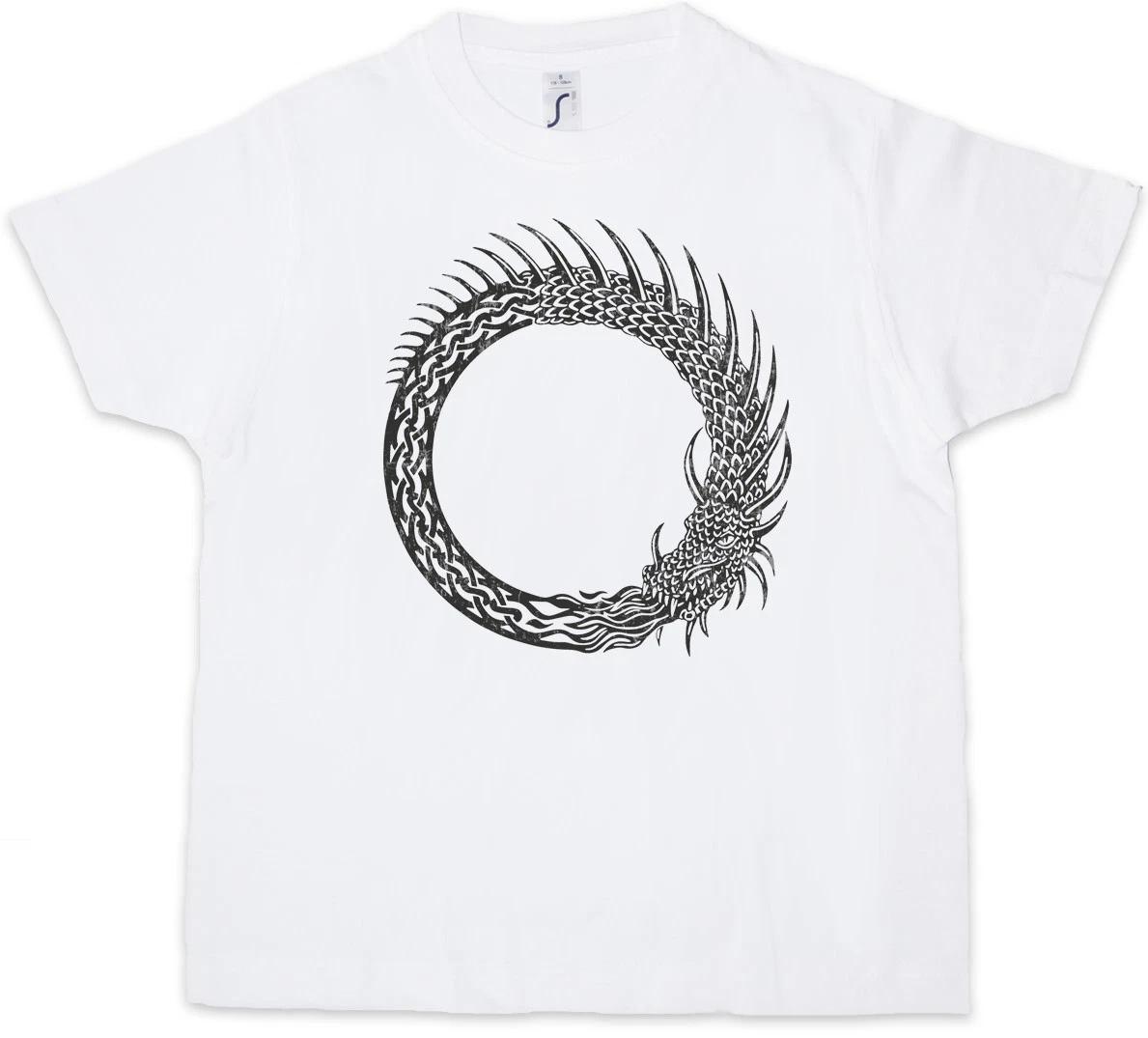 NORSE DRAGON Kids Boys kids boys T-Shirt Walhalla Ravens Odin Thor Mjölnir Midgard Rune 140