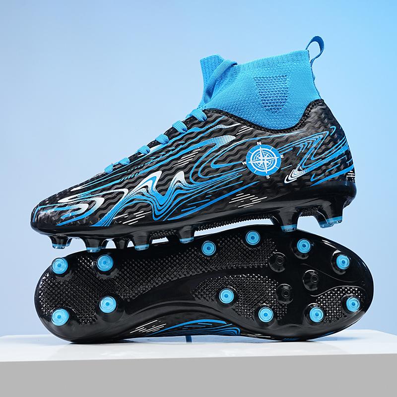 2024 Herren Fußballschuhe Große Größe Ultraleichte Fußballschuhe Jungen Sneakers Rutschfeste AG/TF Fußballschuhe Stiefeletten Unisex