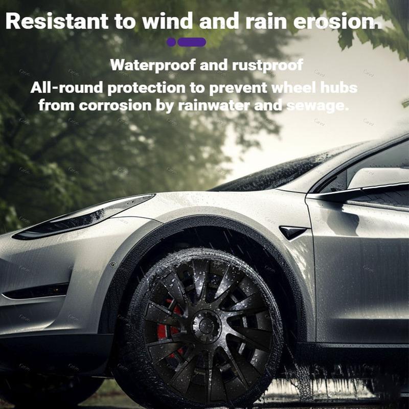 Hubcaps 19 Inch for Tesla Model Y Juniper 2025+ Performance Replacement Wheel Cover Automobile Hub Cap Full Rim Accessories 4PCS