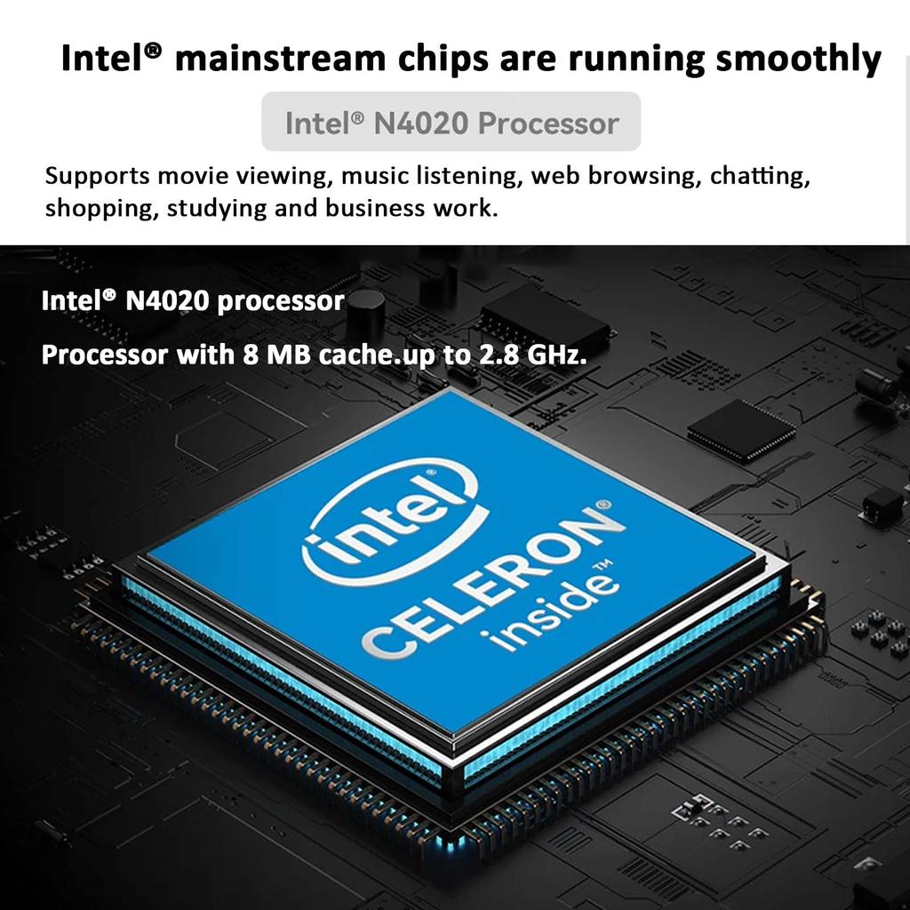 Touchscreen Laptop HDTOSNER 11.6" , Intel Processor, 8GB RAM, 256GB SSD, Windows Pro, Silver, For Work and Study Laptop