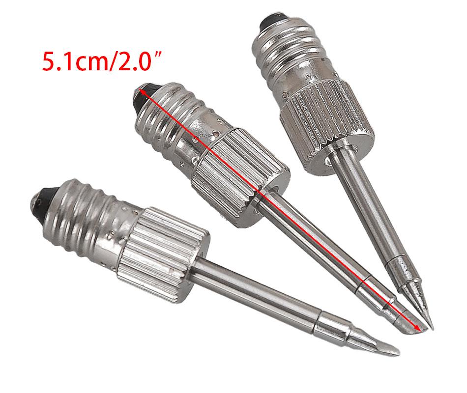 3Pcs Silver Portable E10 Interface Soldering Iron USB Welding Tips Set