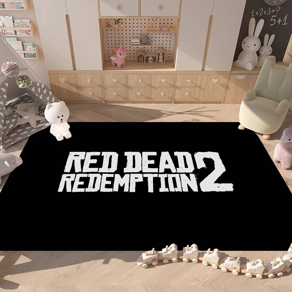

R-Red Dead Game R-Redemption 2 Hallway Carpet Non-Slip Laundry Room Mat Laundry Decor Balcony Child Living Room Toilet Rug 40x60cm