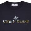 Stone Island T-Shirt With Letter Print Round Neck Short Sleeve Kids Tops Navy-Blue 791621051-V0020