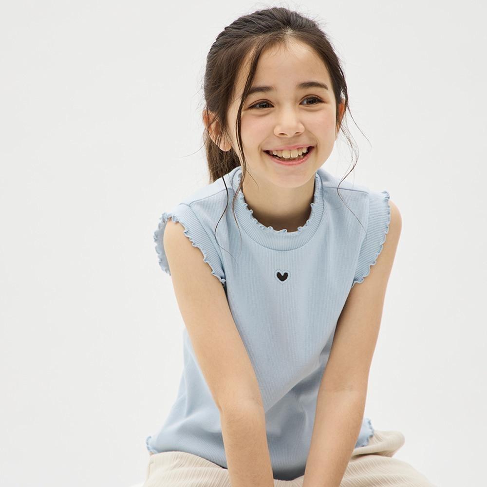 Gu By Uniqlo Girls HearT CuT OuT Rib T  Sleeveless 