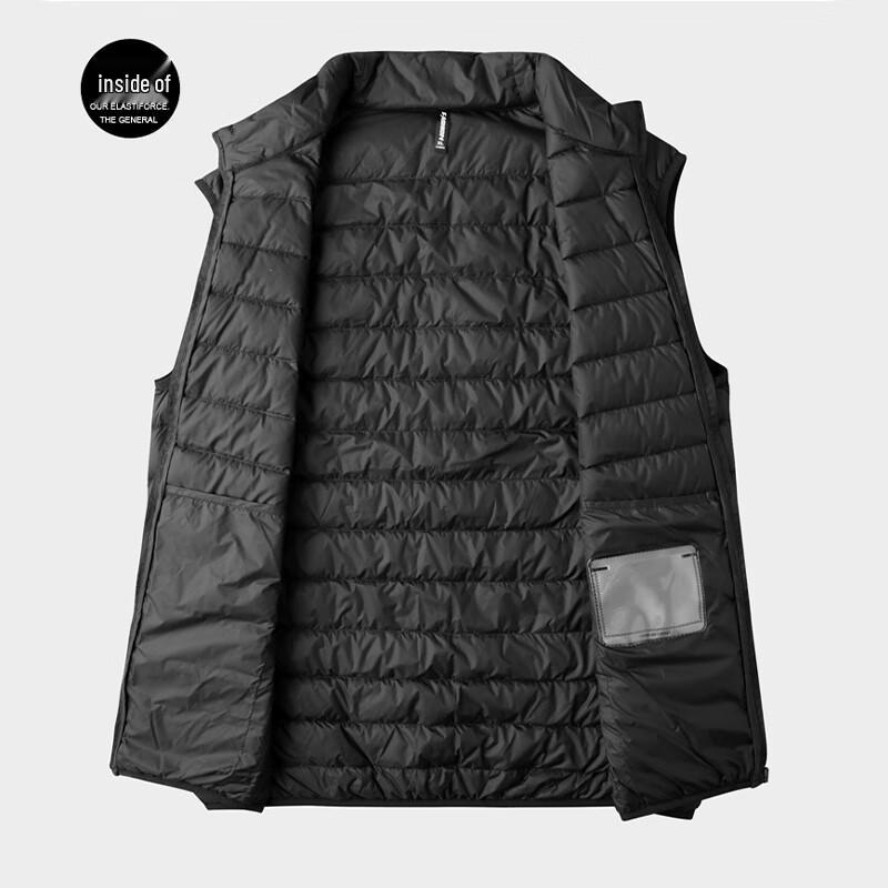 Men's Lightweight Plus Size Stand Collar Duck Down Vest