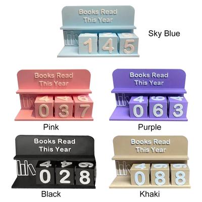 Books Read This Year Counting Ornaments 3D Printed Small Book Counter Library Decor Ornament for Teachers Writers Library Lovers