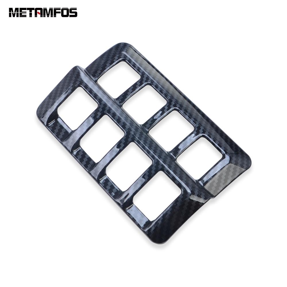 For Subaru Forester SK Carbon Fiber Head Light Lamp Switch Button Panel Cover Trim Car Accessories