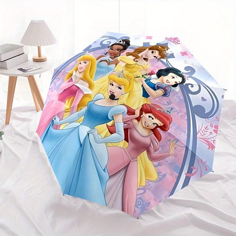 Princesses, Fantasy Automatic Opening and Closing Umbrella, Compact Travel Umbrella, Lightweight and Portable, Suitable for Beach Commuting