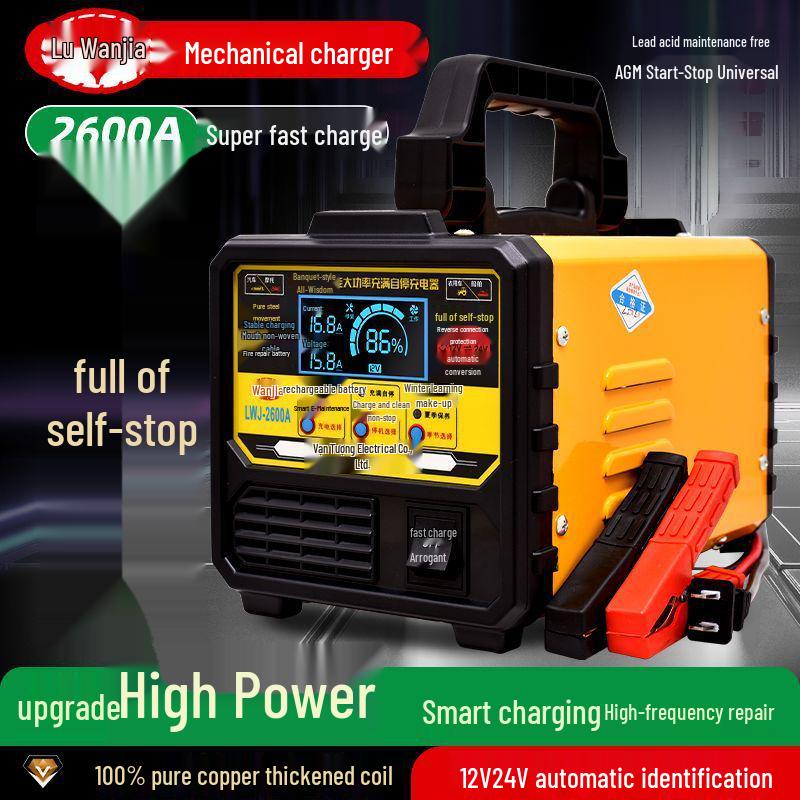 Intelligent Universal Car Battery Charger 12V/24V - Start-Stop Compatible
