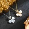 2026 Trendy Four-Leaf Clover Necklace for Women - S925 Sterling Silver, Light Luxury Fashion Clavicle Chain