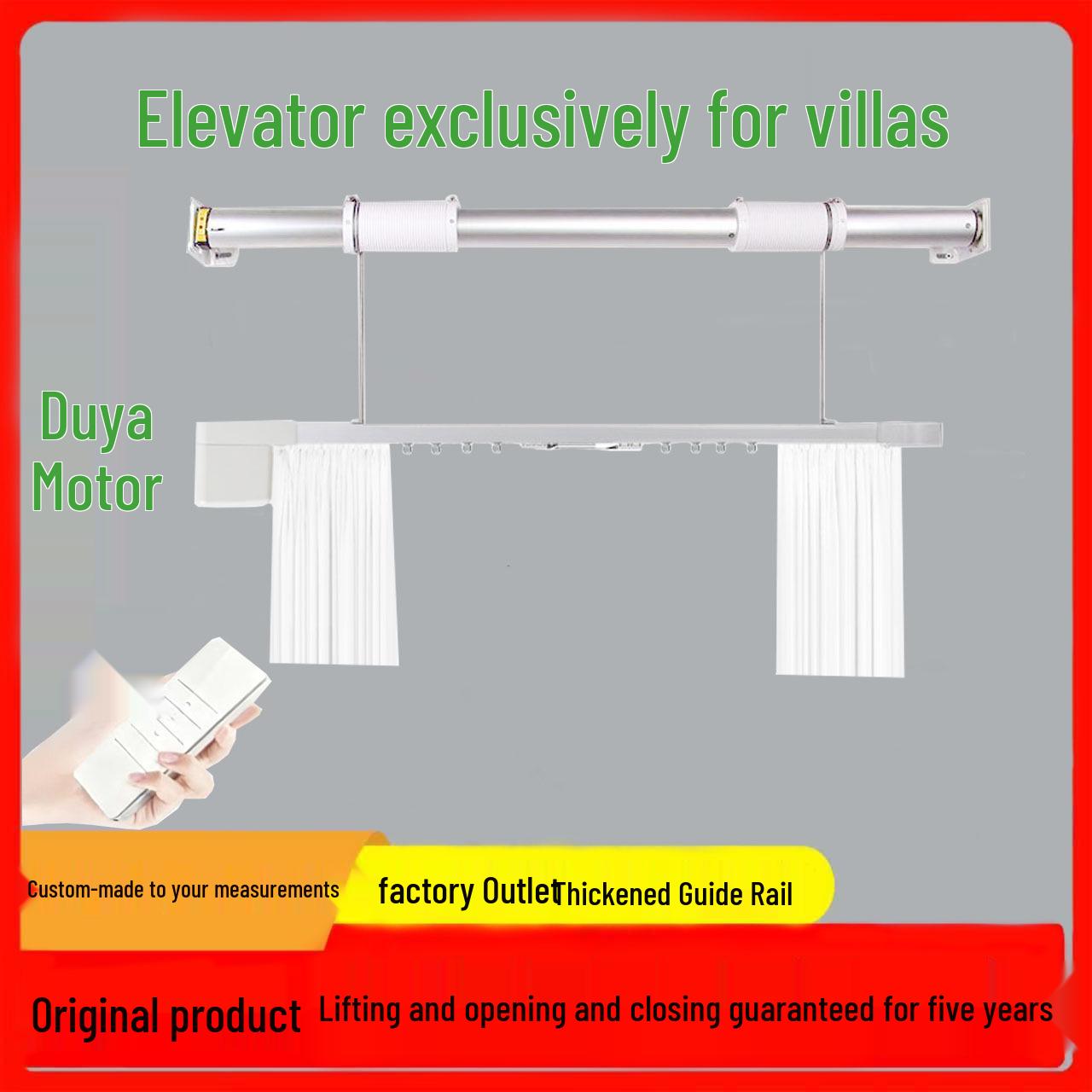 

Smart Electric Curtain Rail with Silent Up/Down Lifting and Opening/Closing, Customizable for Your Needs. Width 2.0m, Height 7.0m