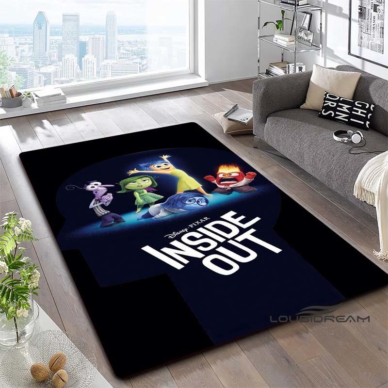 2026 New Inside Out 2 Cartoon Print Rug, Bedroom/Living Room Floor Mat, Large-Area Home Decor Anti-Slip Mat