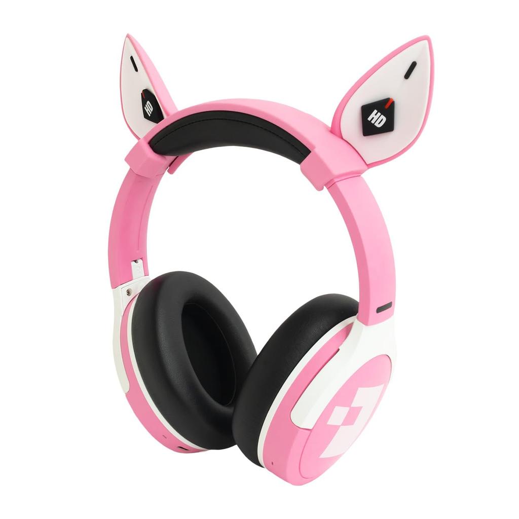 Algernon Products Victory NIKKE Alice H223 x Synthetic Character Merchandise Goddess Headphones, Approx. W192mm, Pink, ABS, Silicone, Leather,