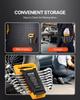 Combination Wrench Set 8-Piece Metric 8 mm to 19 mm with Organizer Rack