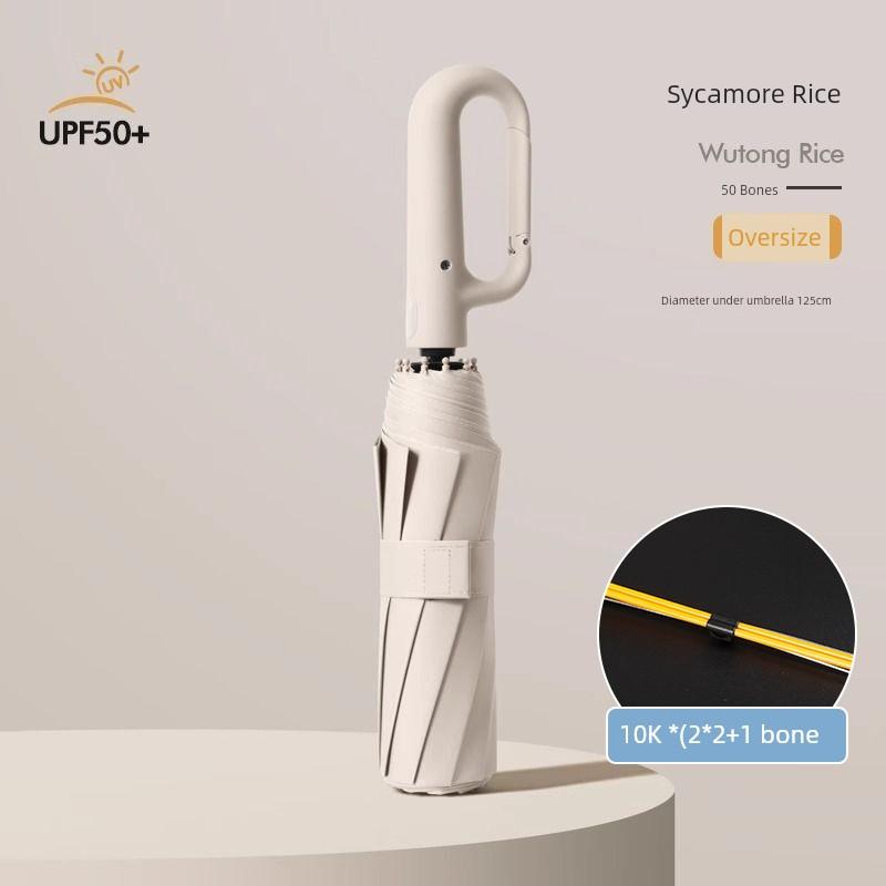192 Bone Automatic Umbrella Increased thickened Reinforced Men Black Umbrella for Female Students for School