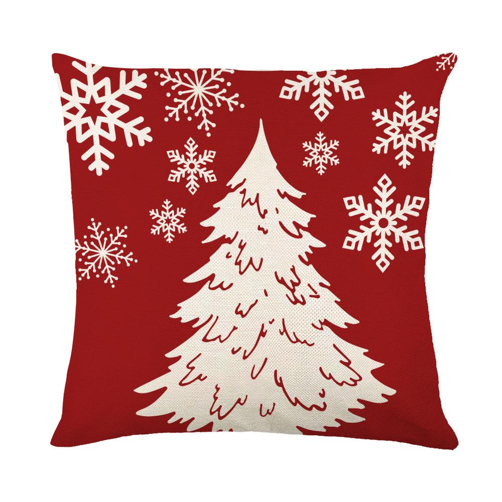 New Christmas Pillow Printed Simple Holiday Pillow Cover Home Sofa Pillow Pillowcase Cushion