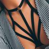 Sexy Lingerie Elastic Black Cupless Bra Bandage Women Lingerie Alluring Crop Top