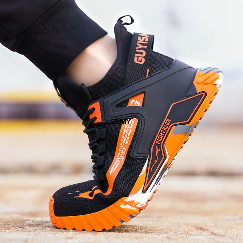 Fashion Fashion Steel Toe Sneaker for Men Safety Shoes 2024 Breathable Work Safety Boots Man Industrial Work Shoes Male Security Boots