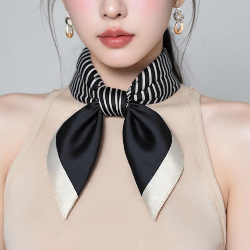 New 70cm Small Square Scarf Women Silk Scarf Spring and Autumn Hundred with Scarf Career Neckerchiefs