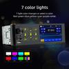 2026 Portable Car Radio Stereo 1 Din 4.1" Touchscreen Bluetooth MP5 Player USB Type-C Charge TF AUX FM RCA Audio 7 Color Lights Vedio Input 60W*4 12V