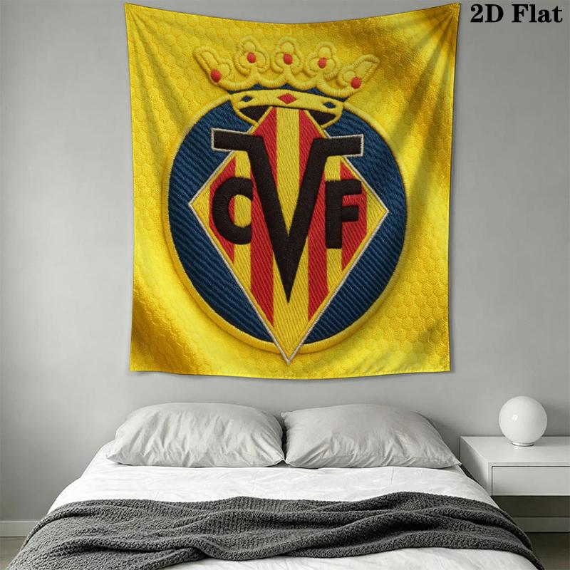Villarreal Wall Tapestry Aesthetic Wall Hanging Printed Fabric Blanket Decorative Tapestries for Bedroom Living Room Home Decor