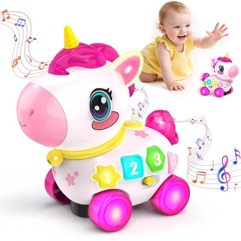 1PACK New Unicorn Children s Toys Music Learning Toys Birthday Gifts Double Voice Lighting Educational Toys