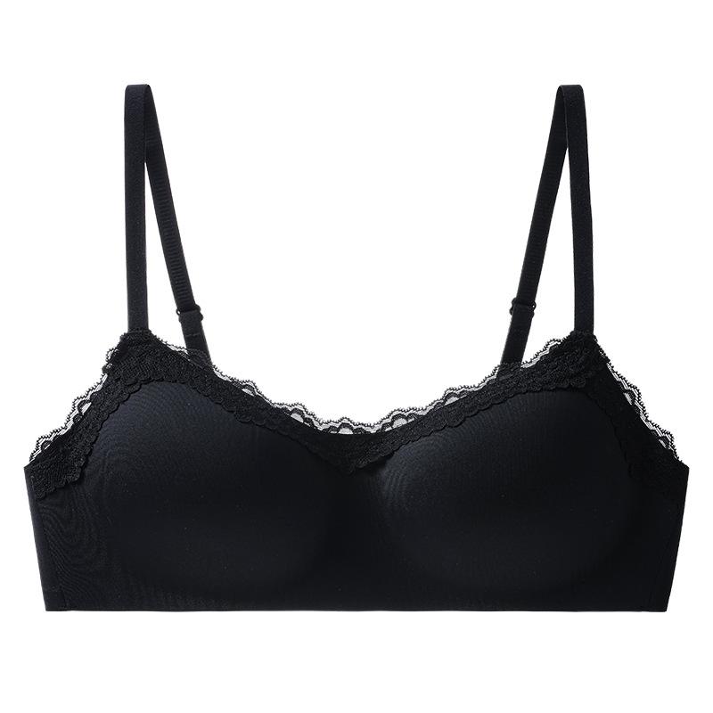 Cloud Lace Push-up Lingerie: Soft, Breathable, Wire-free Bra for Small Busts - Sexy & Comfortable.