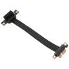 PCIe 3.0 X1 Riser Cable 8Gbps High Speed Dual 90 Degree Right Angle PCI Express 3.0 X1 Extension Cable for 1U 2U 15cm