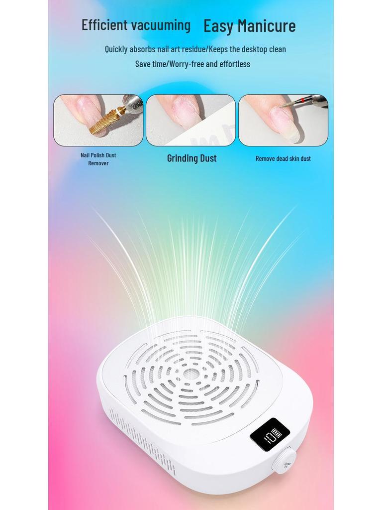 Nail Art Silent High Suction Vacuum Cleaner and Dust Grinder