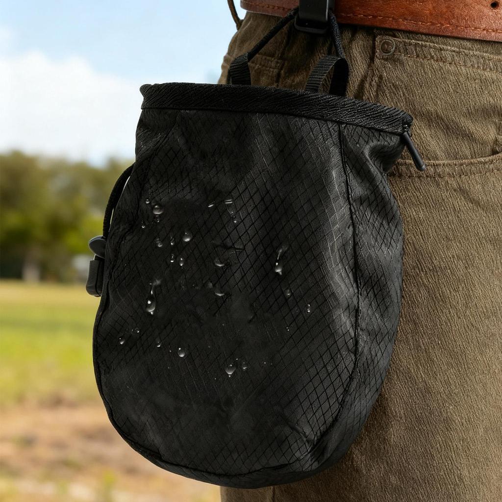 Chalk Bag For Rock Climbing Lightweight Leakproof Adjustable Pouch Drawstring Chalk Belt Pouch For Climber Beginner Athlete