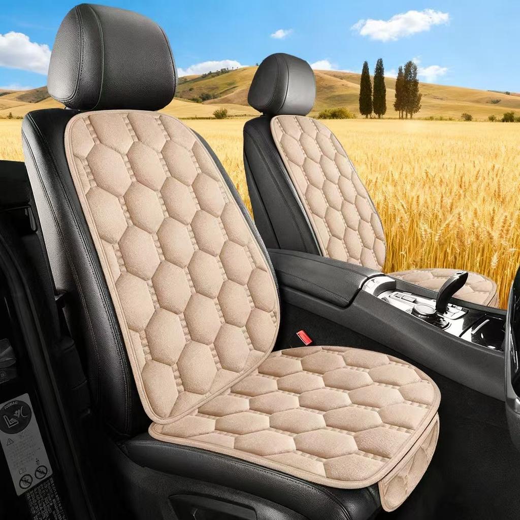 New Winter Universal Round Plush Simple And Atmospheric Multi Piece Car Seat Cover Comfortable, Insulated And Breathable