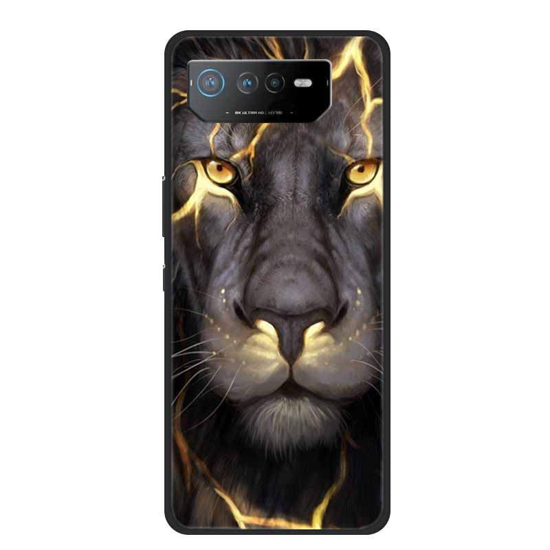 Für Asus ROG Phone 6 Pro Hülle Phone6 Pro Coque Schwarzes TPU Silikon Weiche Rückabdeckung Hülle Für Asus ROG Phone 6D Ultimate Handyhülle