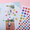 Laser colored sparkling reflective pentagram stickers reward DIY decorative star stickers