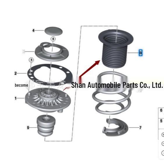 BMW X1 F49 Front Shock Absorber Dust Cover (31316860787)