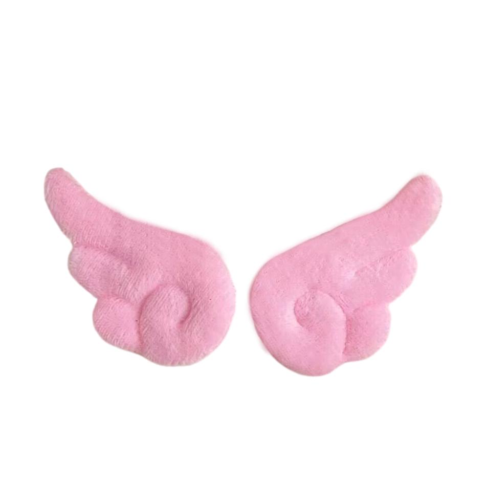 1-10 Pair Of Plush Angel Wings Brooch Bag Decoration Badge Y2K Style Gothic Lolita Plush Angel Wing Fluffy Brooch Decoration